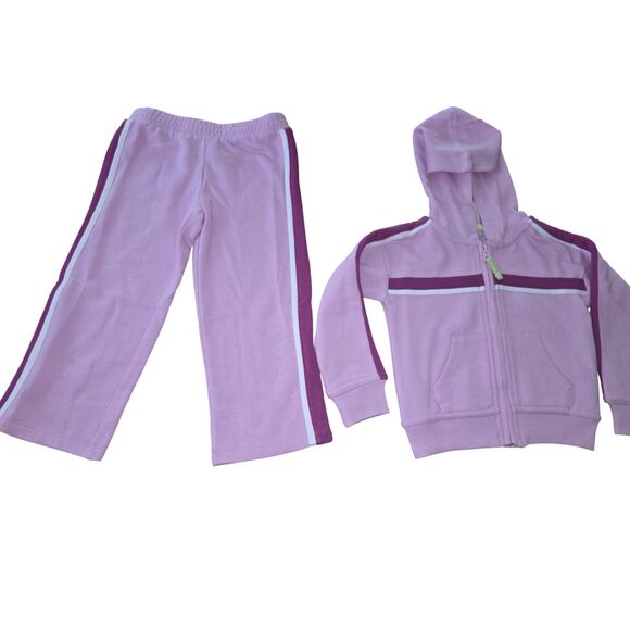 Ideology Girls 2-Piece Tracksuit Set Size 2T | Light Purple Zip Hoodie & Pants - Picture 10 of 12